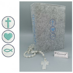 Stickdatei - Glaube Liebe Hoffnung Relief